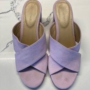 Poppy Barley lilac heeled sandals